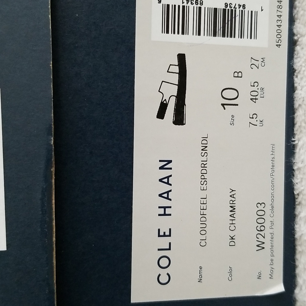 New Cole Haan Cloudfeel Espdrille Sandal - Picture 8 of 8